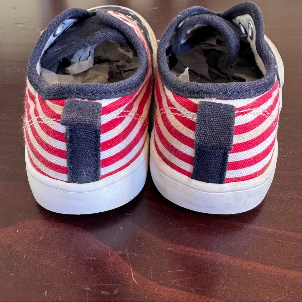 Gymboree toddler 9 Red White Blue Stars stripes patriotic flag 4th July shoes - Picture 6 of 12
